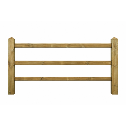 Doorsteek omheining Square Diamond - 11x11x250 cm - 3 gaten - Tanalith-E
