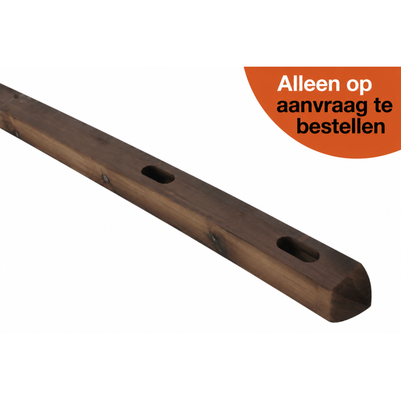 Eindpaal - Square Prestige - 12x12x200 cm - 2 gaten - PRE-SHIELD®
