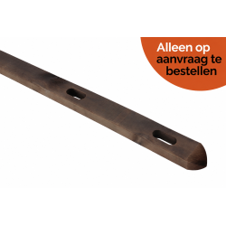 Halve paal - Square Prestige - 6x12x200 cm - 2 gaten - PRE-SHIELD®
