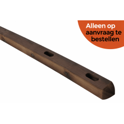 Eindpaal - Square Prestige - 12x12x225 cm - 2 gaten - PRE-SHIELD® - paardenafsluiting