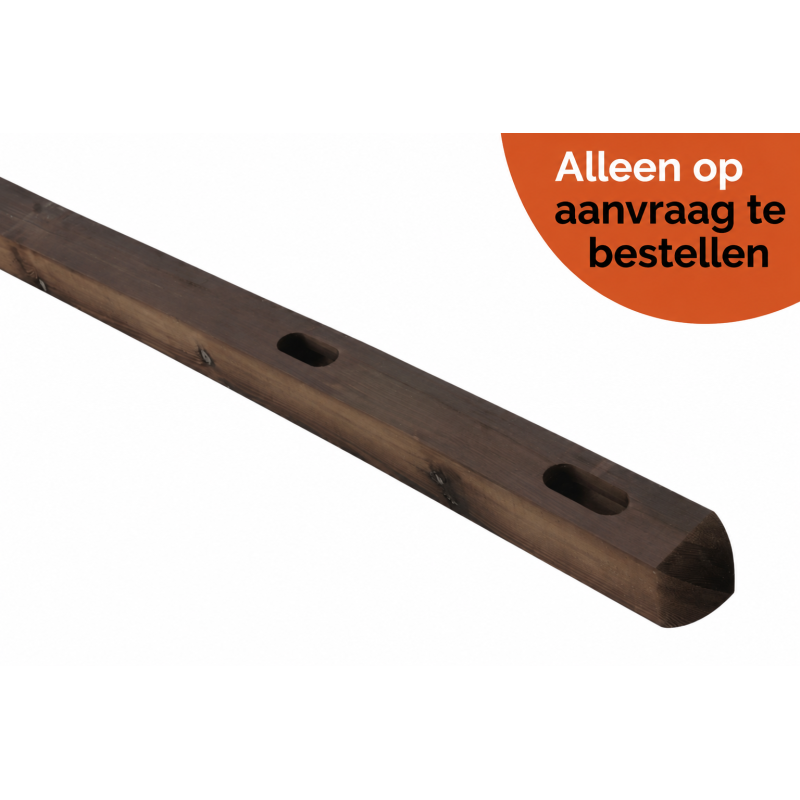 Tussenpaal - Square Prestige - 12x12x200 cm - 2 gaten - PRE-SHIELD®
