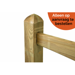 Tussenpaal - Square Prestige - 12x12x200 cm - 2 gaten - Tanalith-E