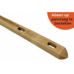Halve paal - Square Prestige - 6x12x200 cm - 2 gaten - Tanalith-E