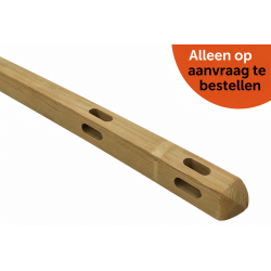Hoekpaal - Square Prestige - 12x12x200 cm - 2 gaten - Tanalith-E