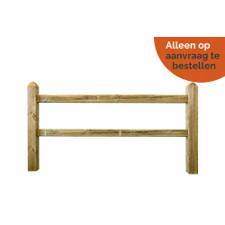 Doorsteek omheiningen Square Prestige - 12x12x200 cm - 2 gaten - Tanalith-E