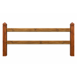 Doorsteek omheining Square Tropic/Pine - 2 liggers - 10x10x210cm