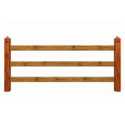 Doorsteek omheining Square Tropic/Pine - 3 liggers - 10x10x230cm