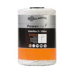 Vidoflex 3 Powerline (wit, 200 meter)