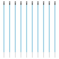 Kunststof paal blauw, 1,35m + 0,20m pen (10 stuks)