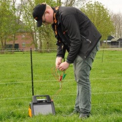 Aardpen (1x 0,5m, inclusief 3 meter kabel)