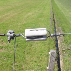 Porseleinen hoekisolator (wit, 60 stuks)