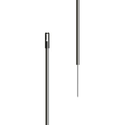 Kunststof paal 13mm 0,98m zwart (10)