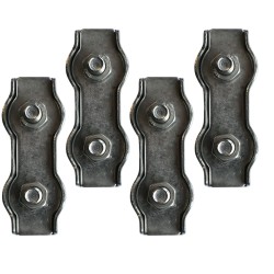 RVS Koordverbinder 8mm 4 stuks